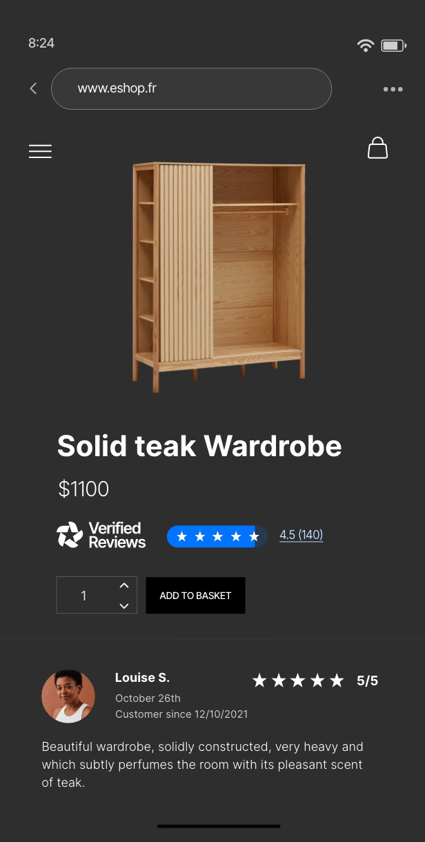 Wardrobe buy e-commerce 